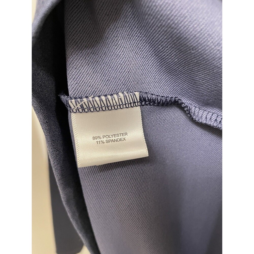 Peter Millar Men's XL Perth Mélange Performance Quarter-Zip Navy Blue - Picture 5 of 7